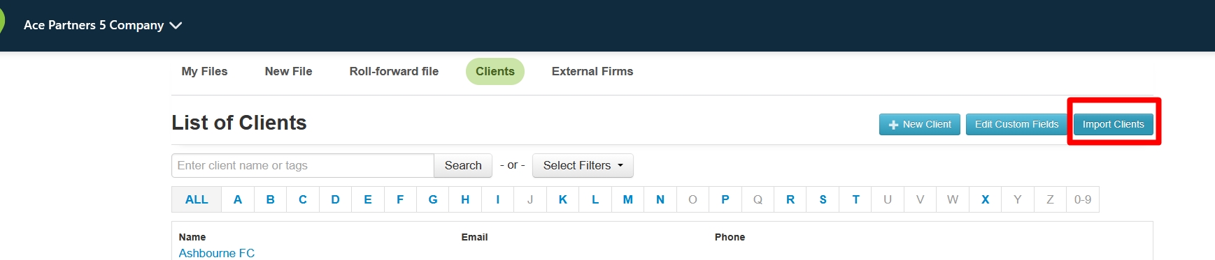 import clients button.jpg